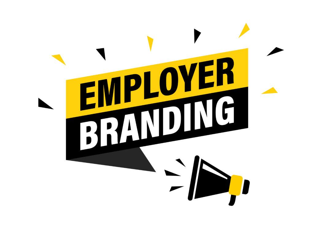 Illustration zum Thema Employer Branding mit Megafon, symbolisch für die Rolle einer Employer Branding Agentur